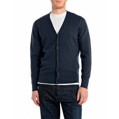 жилетка,мъжки,пуловери,replay,uk4862.000.g23138,cardigan,blue,(blue)