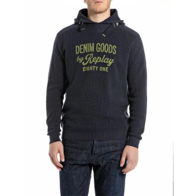 блуза,мъжки,пуловери,replay,uk4883.000.g22994,hoodie,sweater,indigo,blue