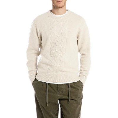 блуза,мъжки,пуловери,дамски,пуловери,replay,uk4871.000.g23894,sweater,beige,(natural,rope)