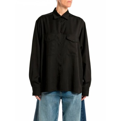 риза,с,дълъг,ръкав,дамски,ризи,replay,w2365.000.85372,long,sleeve,shirt,black,(black)