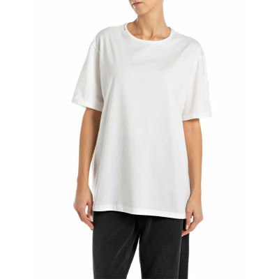 тениска,дамски,тениски,replay,w3452a.000.2660,short,sleeve,t,shirt,natural,white,(white)