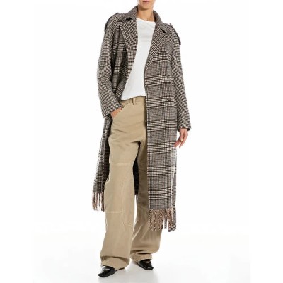 палто,дамски,якета,и,палта,replay,w7915.000.52806,coat,black,brown,coffee,winter,white,(grey)