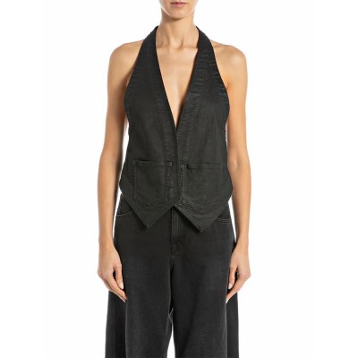 елек,дамски,сака,replay,w7952.000.203979,waistcoat,black,(black)