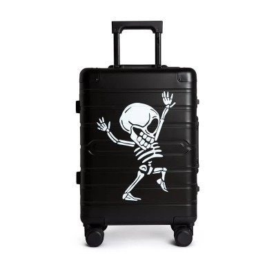 куфари,tokyoto,luggage,black,skull,trolley,bag,black