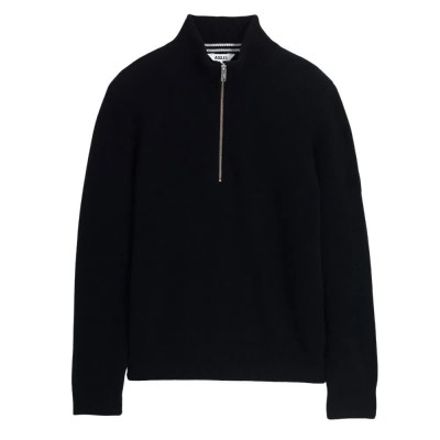 блуза,мъжки,пуловери,aigle,bk851,half,zip,sweater,blue,black,(empire)