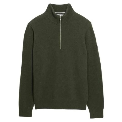 блуза,мъжки,пуловери,aigle,bk852,half,zip,sweater,green,(avocat)