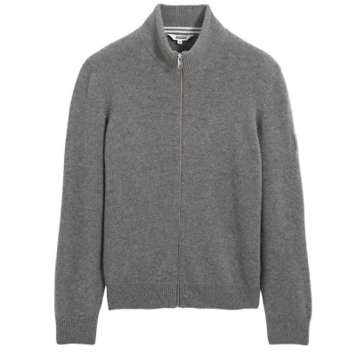 блуза,мъжки,пуловери,aigle,bk862,full,zip,sweater,light,heather,grey
