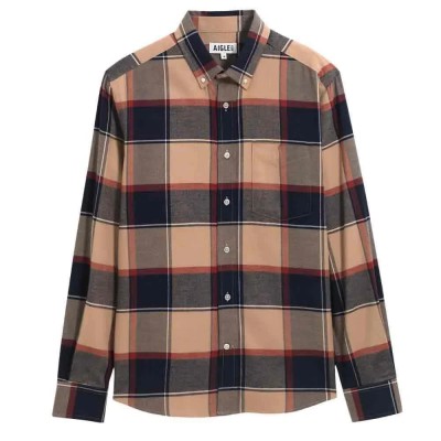 риза,с,дълъг,ръкав,мъжки,ризи,aigle,bl036,long,sleeve,shirt,brown,(osier,ch)