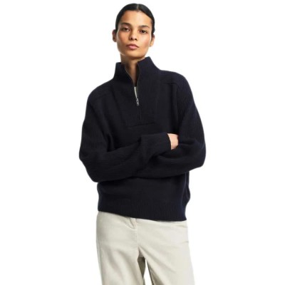 блуза,дамски,пуловери,дамски,плетени,дрехи,aigle,bm383,sweater,blue,(empire)