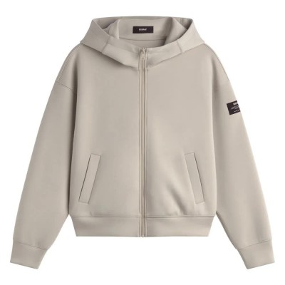 блуза,дамски,блузи,ecoalf,arica,full,zip,sweatshirt,oat,(beige)