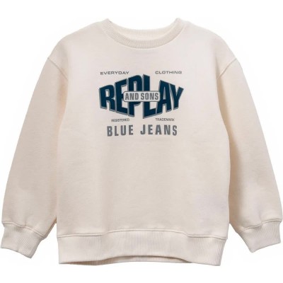 блуза,детски,блузи,replay,sb2077.050.23972,sweatshirt,beige,(chalk)