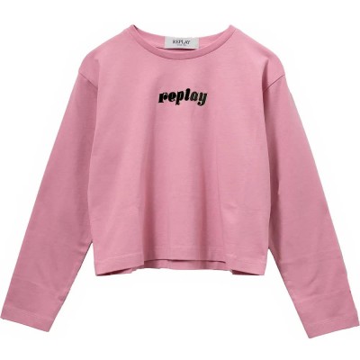 тениска,мъжки,тениски,дамски,тениски,replay,sg7153.050.23700,long,sleeve,t,shirt,pink,(boungainvillea)