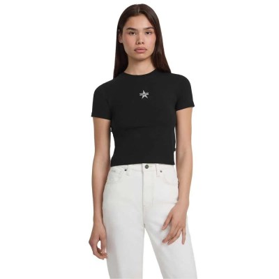 тениска,дамски,тениски,guess,jeans,w5gi38,j1314,boxy,fit,short,sleeve,t,shirt,jet,black,a996,(black)