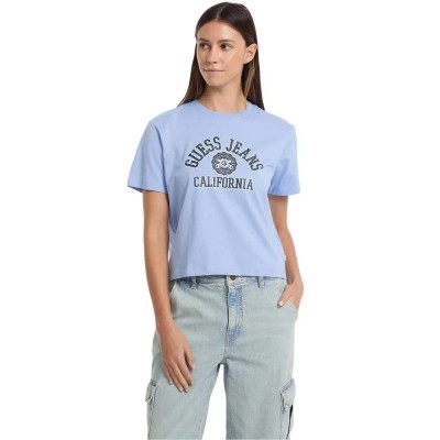 тениска,дамски,тениски,guess,jeans,w5ri43,k8hm0,boxy,fit,short,sleeve,t,shirt,fresh,zendy,blue,(blue)