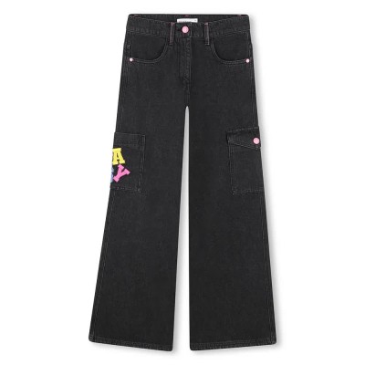 панталони,детски,панталони,billieblush,u21235,pants,denim,black,lave