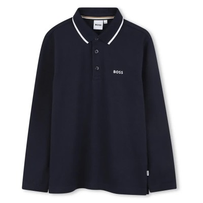 детски,блузи,с,яка,boss,j52330,long,sleeve,polo,navy