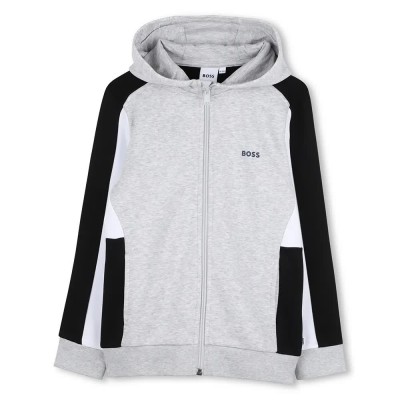 блуза,детски,блузи,boss,j52322,hoodie,sweater,grey,(chine,grey)