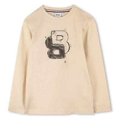 тениска,мъжки,тениски,дамски,тениски,boss,j52365,long,sleeve,t,shirt,beige,(sand)