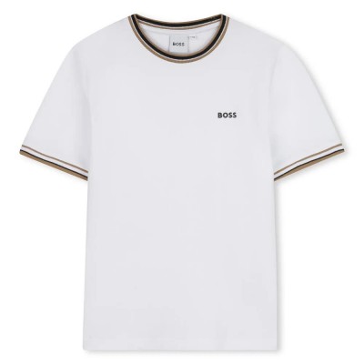 тениска,детски,тениски,boss,j52368,short,sleeve,t,shirt,white