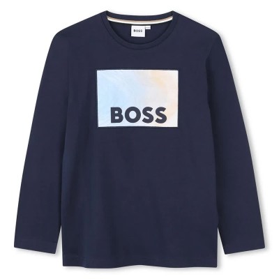 тениска,детски,тениски,boss,j52371,long,sleeve,t,shirt,navy