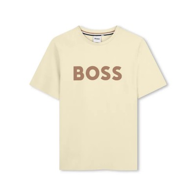 тениска,мъжки,тениски,дамски,тениски,boss,j52711,short,sleeve,t,shirt,beige,(sand)
