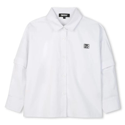 риза,с,дълъг,ръкав,детски,ризи,dkny,d62351,long,sleeve,shirt,white