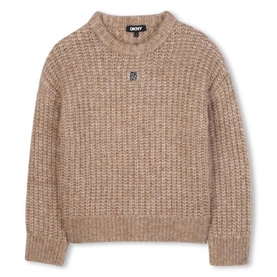блуза,детски,блузи,dkny,d62383,sweater,beige,(stone)