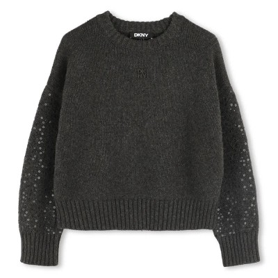 блуза,детски,блузи,dkny,d62380,sweater,dark,grey
