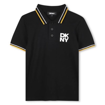 детски,блузи,с,яка,dkny,d62441,short,sleeve,polo,black,(black)