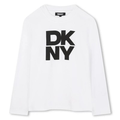 тениска,детски,тениски,dkny,d62457,long,sleeve,t,shirt,white