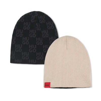 юношеска,шапка,всички,шапки,hugo,g00550,junior,beanie,beige,black,(black)