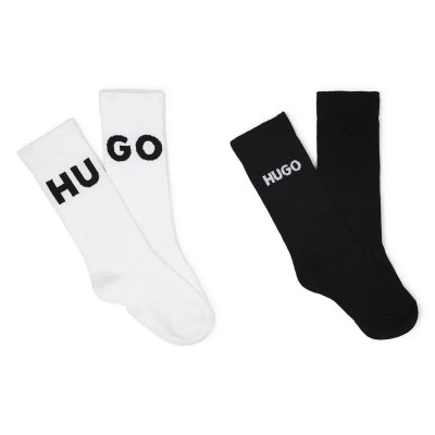 чорапи,детски,чорапи,hugo,g00562,socks,2,pairs,white,black,(black)