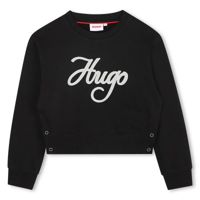 блуза,детски,блузи,hugo,g00498,sweatshirt,black,(black)