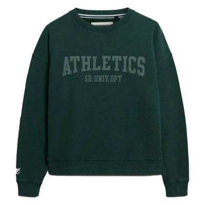 блуза,дамски,блузи,superdry,athletic,ess,relaxed,fit,sweatshirt,green