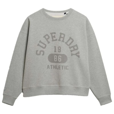 блуза,дамски,блузи,superdry,athletic,ess,relaxed,fit,sweatshirt,grey,(grey,marl)
