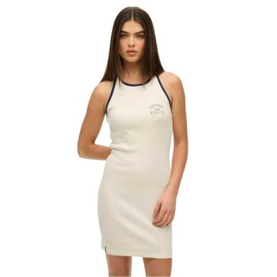 рокля,дамски,поли,и,рокли,superdry,athletic,ess,sleeveless,short,dress,white,(off,white)