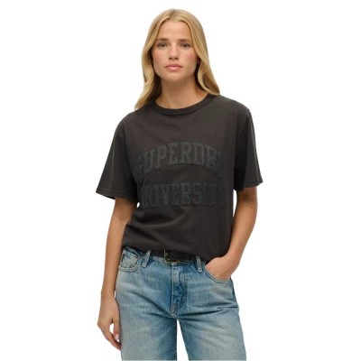 тениска,дамски,тениски,superdry,athletic,tonal,oversized,short,sleeve,t,shirt,charcoal,(black)