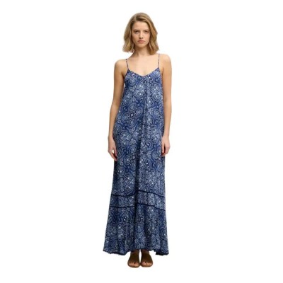 рокля,дамски,поли,и,рокли,superdry,cami,sleeveless,long,dress,blue,(paisley,bandana,navy)