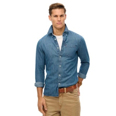 риза,с,дълъг,ръкав,мъжки,ризи,superdry,essentials,long,sleeve,shirt,blue,(worn,wash)