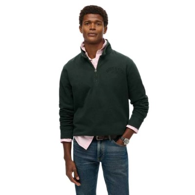 блуза,мъжки,пуловери,superdry,merchant,half,zip,sweatshirt,green