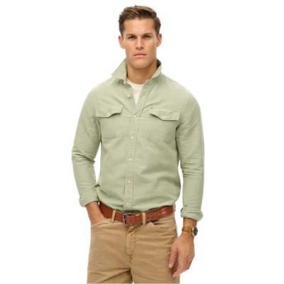 риза,с,дълъг,ръкав,мъжки,ризи,superdry,merchant,linenblend,work,long,sleeve,shirt,green