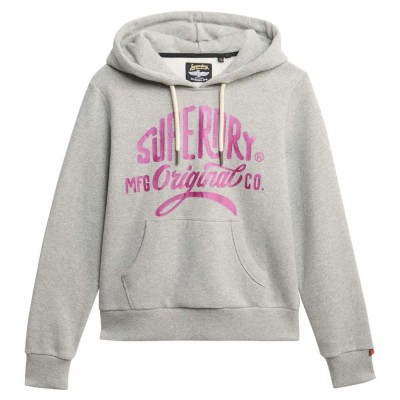 суичър,дамски,блузи,superdry,mfg,original,metallic,hoodie,grey