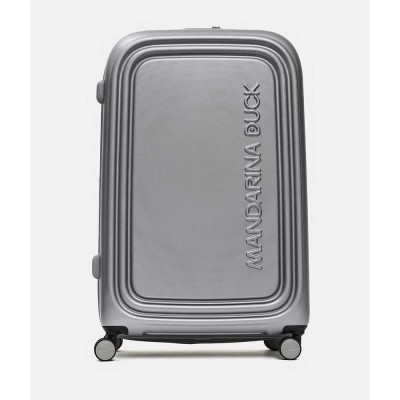 куфари,mandarina,duck,logoduck,+,szv35,trolley,bag,silver,(grey,silver)