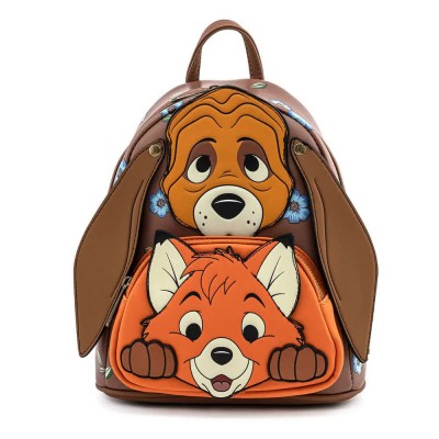 раница,раници,loungefly,disney,by,fox,and,the,hound,cosplay,backpack,brown