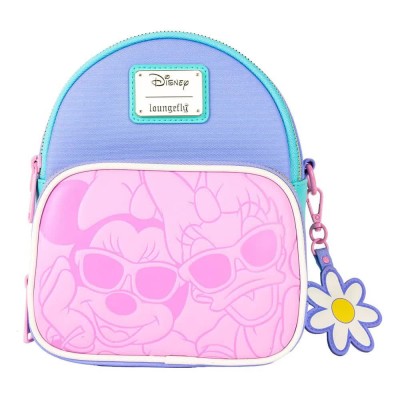 раница,раници,loungefly,minnie,mouse,disney,by,daisy,duck,&,convertible,mini,backpack,purple