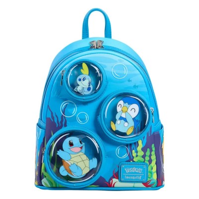 раница,раници,loungefly,pokemon,by,bubbles,water,pokemon,mini,backpack,blue