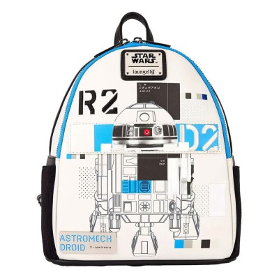 раница,раници,loungefly,star,wars,the,power,of,the,force,by,astromech,droid,mini,backpack,white