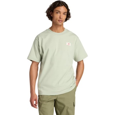 тениска,мъжки,тениски,дамски,тениски,new,balance,woven,label,short,sleeve,t,shirt,green,(green)