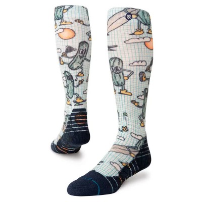 чорапи,мъжки,чорапи,stance,feeling,pickled,mid,poly,snow,socks,white,blue,(multi)