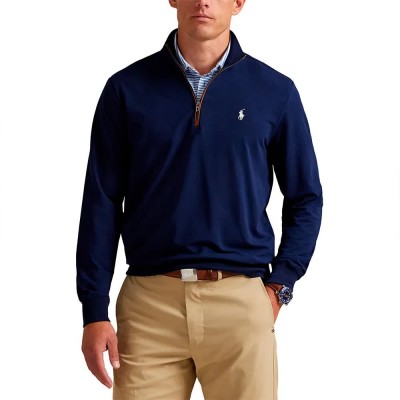 блуза,мъжки,пуловери,polo,ralph,lauren,785a87150,sweater,blue,(refined,navy)